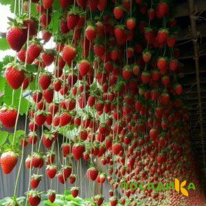 Клубника ампельная Анастасия купить по цене от 370р. в интернет-магазине «Посадика» с доставкой почтой в в Ворсмае и по всей России – [изображение №1].